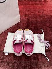 Loewe Ballet Runner 2.0 In Nylon And Calfskin Pink - 3