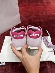 Loewe Ballet Runner 2.0 In Nylon And Calfskin Pink - 5