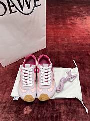 Loewe Ballet Runner 2.0 In Nylon And Calfskin Pink - 4
