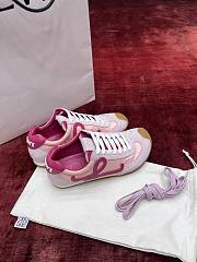 Loewe Ballet Runner 2.0 In Nylon And Calfskin Pink - 6
