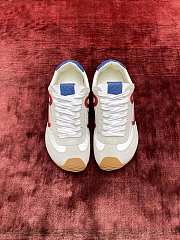 Loewe Ballet Runner 2.0 In Nylon And Calfskin White/ Red/ Black - 5