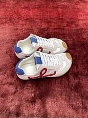 Loewe Ballet Runner 2.0 In Nylon And Calfskin White/ Red/ Black - 3