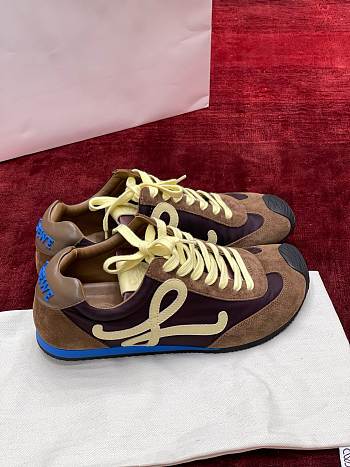 Loewe Ballet Runner 2.0 In Nylon And Calfskin Multicolor