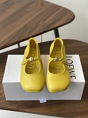 Loewe Pebble Soft Ballerina In Nappa Lambskin Yellow - 1