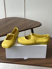 Loewe Pebble Soft Ballerina In Nappa Lambskin Yellow - 6