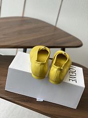Loewe Pebble Soft Ballerina In Nappa Lambskin Yellow - 5