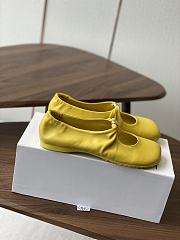 Loewe Pebble Soft Ballerina In Nappa Lambskin Yellow - 3