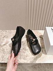 Loewe Pebble Soft Ballerina In Nappa Lambskin Black - 5