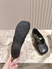 Loewe Pebble Soft Ballerina In Nappa Lambskin Black - 3