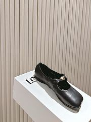 Loewe Pebble Soft Ballerina In Nappa Lambskin Black - 4