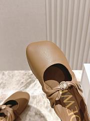 Loewe Pebble Soft Ballerina In Nappa Lambskin Oak - 6