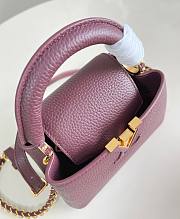 LV Capucines Mini Taurillon Leather Wine Red M25893 - 21x13.6x8cm - 6