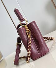 LV Capucines Mini Taurillon Leather Wine Red M25893 - 21x13.6x8cm - 4