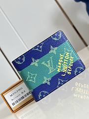 LV Slender Wallet  Monogram Heritage Blue M25795 - 11x8.5x2cm - 4