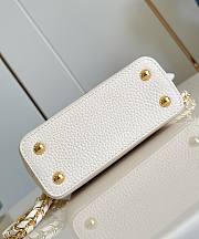 LV Capucines Nano Taurillon Leather Cream M25611 - 16.3x11x6.5cm - 5