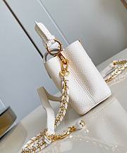 LV Capucines Nano Taurillon Leather Cream M25611 - 16.3x11x6.5cm - 2