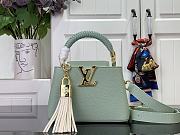LV Capucines Mini Bag Jade Green M15157 - 21x13.6x8cm - 1