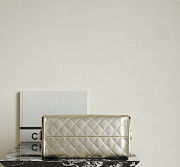 Chanel 25 Medium Handbag Metallic Grained Calfskin & Gold Metal Light Gold - 40x30x15cm - 2