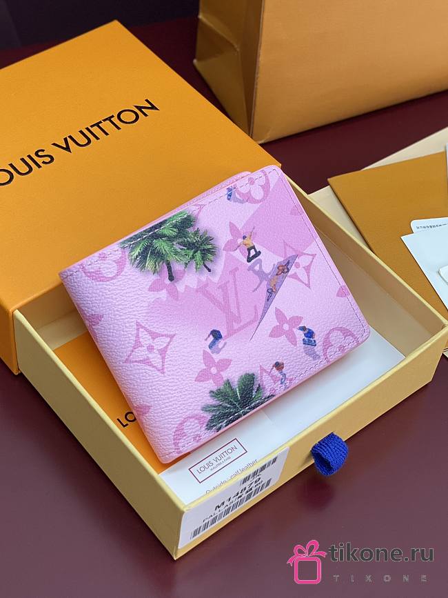 LV Slender Wallet Skateboard Pink - 11x8.5x2cm - 1