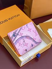 LV Slender Wallet Skateboard Pink - 11x8.5x2cm - 4