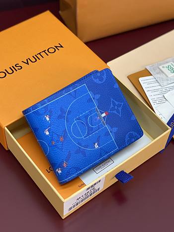 LV Slender Wallet Basketball Blue - 11x8.5x2cm