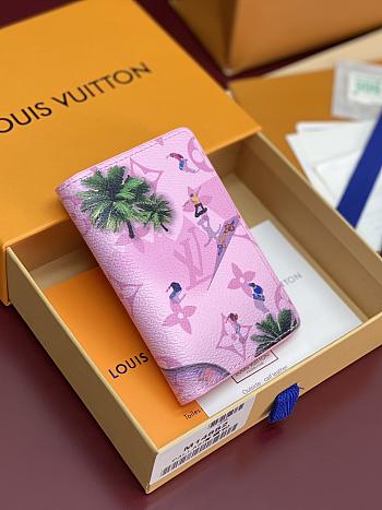 LV Pocket Organizer Skateboard Pink M26800 - 11.1x7.5x1cm