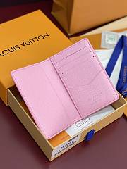 LV Pocket Organizer Skateboard Pink M26800 - 11.1x7.5x1cm - 4