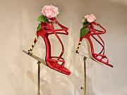 Dolce & Gabbana Jewel Sandals With Embellishments Red 10.5cm - 1