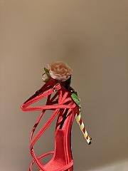 Dolce & Gabbana Jewel Sandals With Embellishments Red 10.5cm - 3