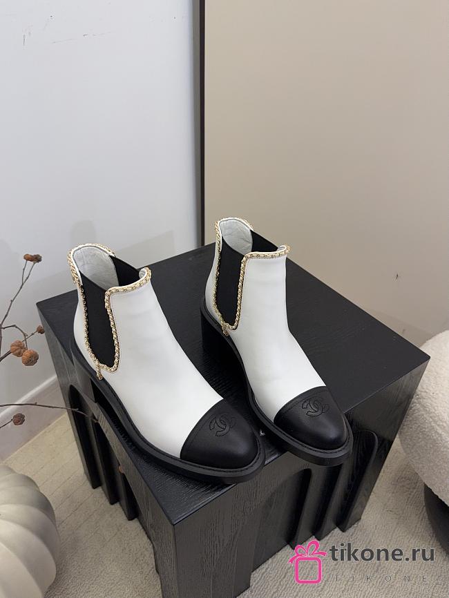 Chanel Short Boots White 6cm - 1