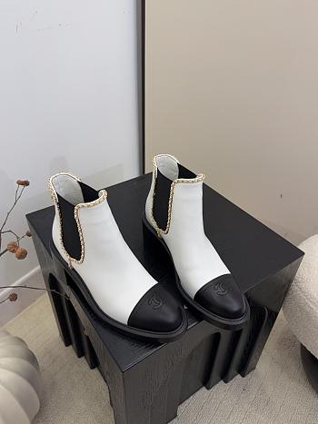 Chanel Short Boots White 6cm