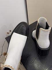 Chanel Short Boots White 6cm - 6