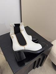 Chanel Short Boots White 6cm - 5