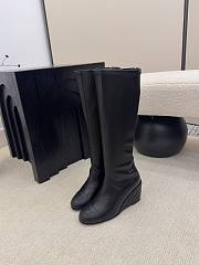Chanel High Boots Calfskin Black 6.5cm - 4