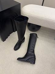 Chanel High Boots Calfskin Black 6.5cm - 2