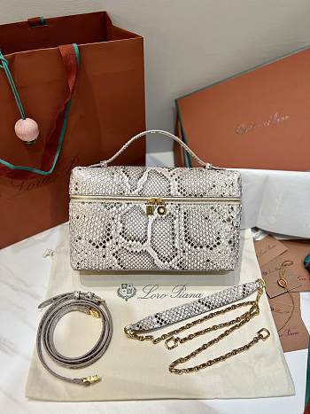 Loro Piana Extra Bag L23 Python Leather - 27x16x10cm