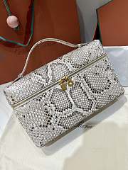 Loro Piana Extra Bag L23 Python Leather - 27x16x10cm - 4