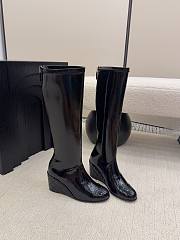 Chanel High Boots Patent Black 6.5cm - 2
