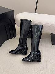 Chanel High Boots Patent Black 6.5cm - 3