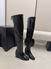 Chanel Thigh Boots Patent Black 6.5cm - 6