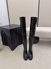 Chanel Thigh Boots Patent Black 6.5cm - 5