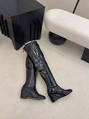Chanel Thigh Boots Patent Black 6.5cm - 2