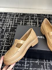 Chanel Moccasins Calfskin Beige 3cm - 3