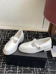 Chanel Moccasins Calfskin White 3cm - 6