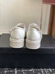 Chanel Moccasins Calfskin White 3cm - 5