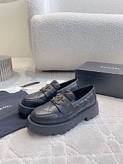 Chanel Moccasins Calfskin Black 4cm - 6