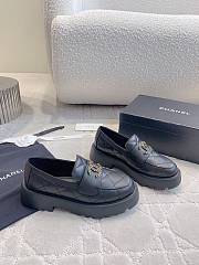 Chanel Moccasins Calfskin Black 4cm - 3