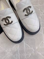 Chanel Moccasins Calfskin White 4cm - 2