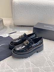 Chanel Moccasins Shiny Lamskin Black 4cm - 3