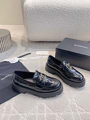 Chanel Moccasins Shiny Lamskin Black 4cm - 6